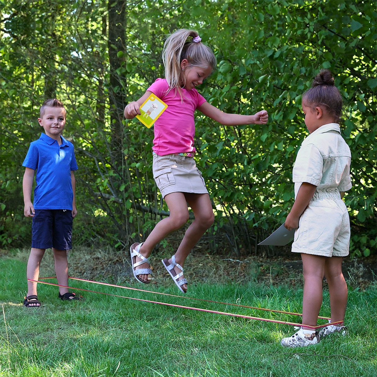 Розвиваюча гра з резинкою для стрибків Ses Creative Стрибуча команда (02248S)фото