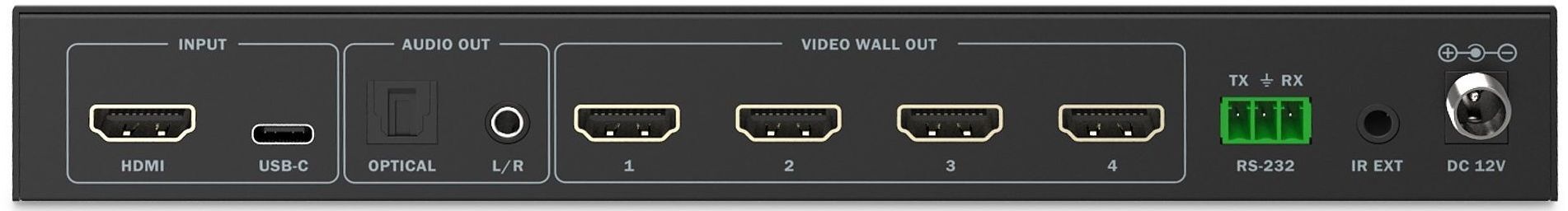 Контроллер видеостены DIGITUS 4K HDMI Video Wall 2x2 (DS-55358) фото 3