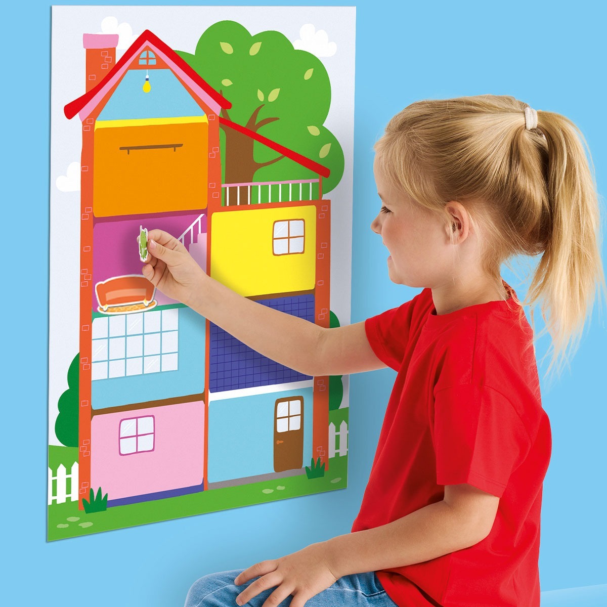 Набір для творчості з наклейками Ses Creative "My first"-Зручний будинок (14476S)фото5