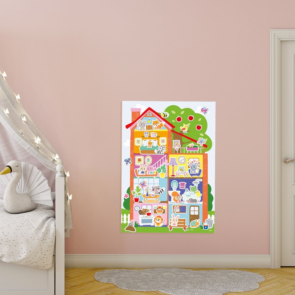 Набір для творчості з наклейками Ses Creative "My first"-Зручний будинок (14476S)фото4