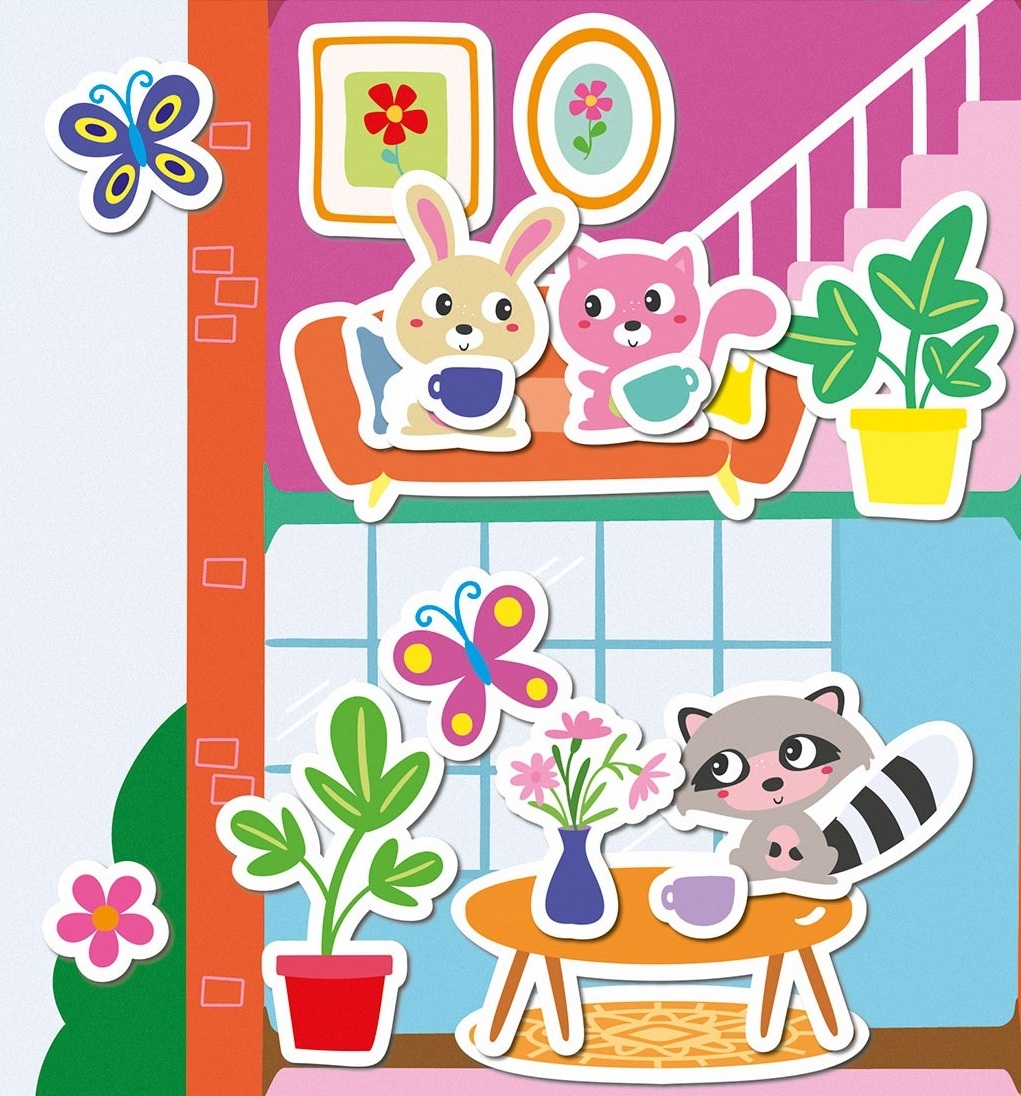 Набір для творчості з наклейками Ses Creative "My first"-Зручний будинок (14476S)фото3