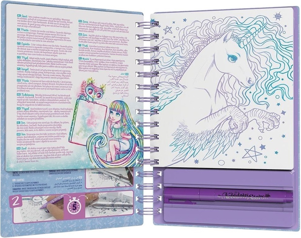 Набір для творчості Nebulous Stars Скетчбук: фантазійне мистецтво із фольги (11025_NebulousStars)фото2