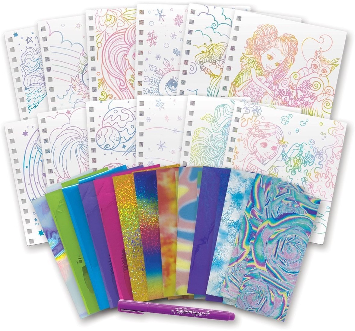 Набір для творчості Nebulous Stars Скетчбук: фантазійне мистецтво із фольги (11025_NebulousStars)фото4