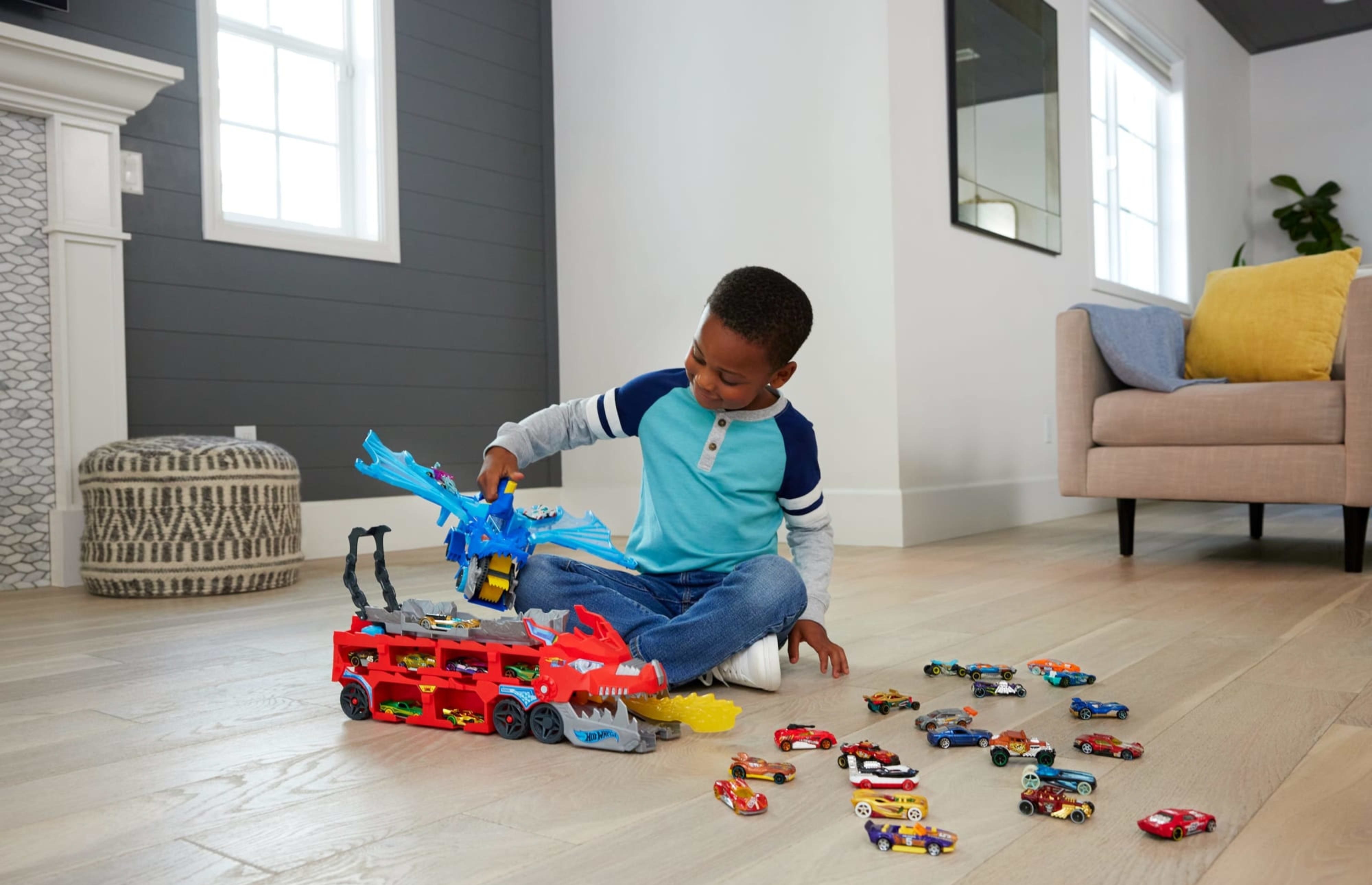 Транспортер-трансформер «Два дракона» Hot Wheels (JBM72) фото 4