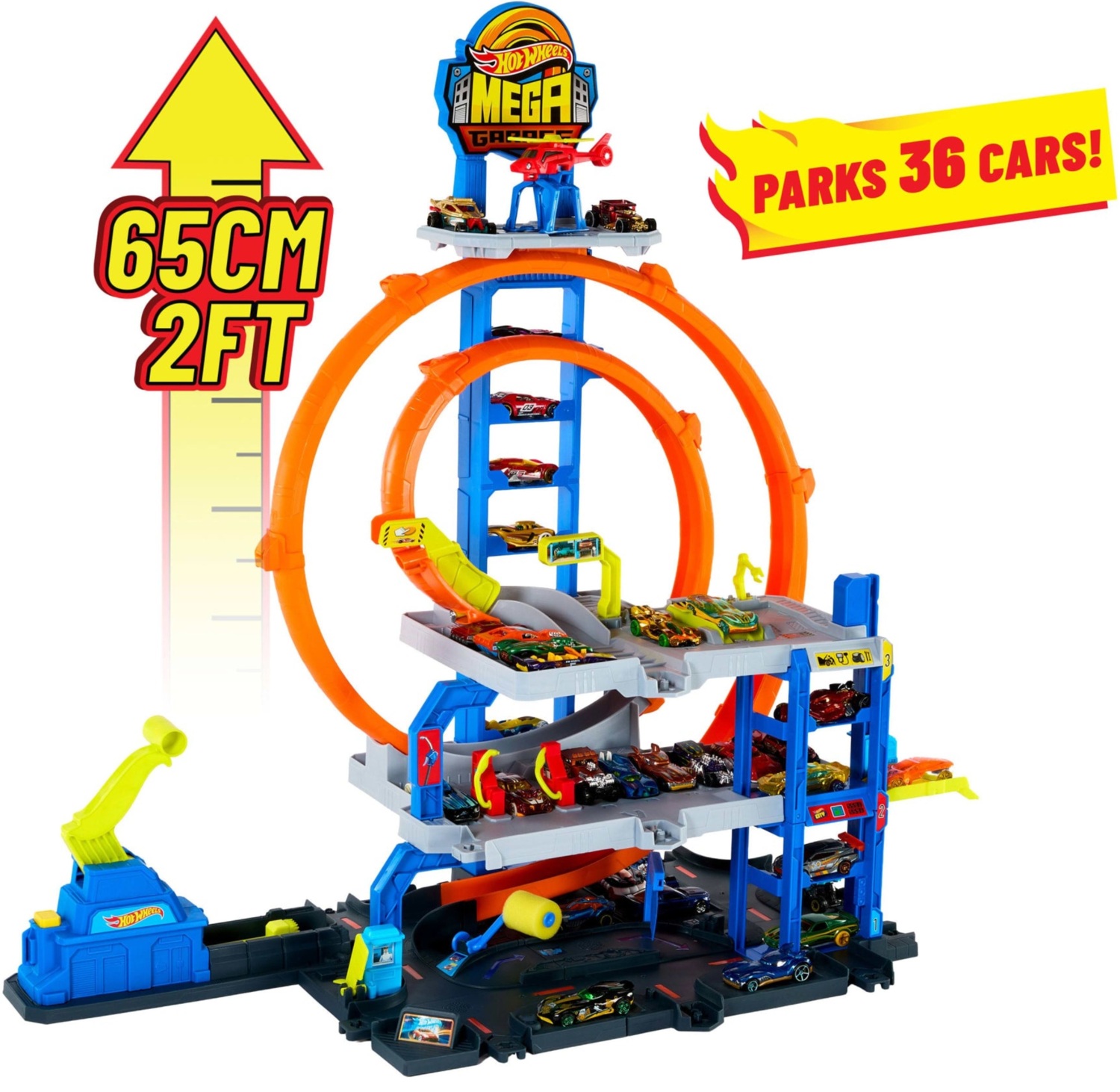 Набор "Гараж из мега петлей" Hot Wheels (JBM74) фото