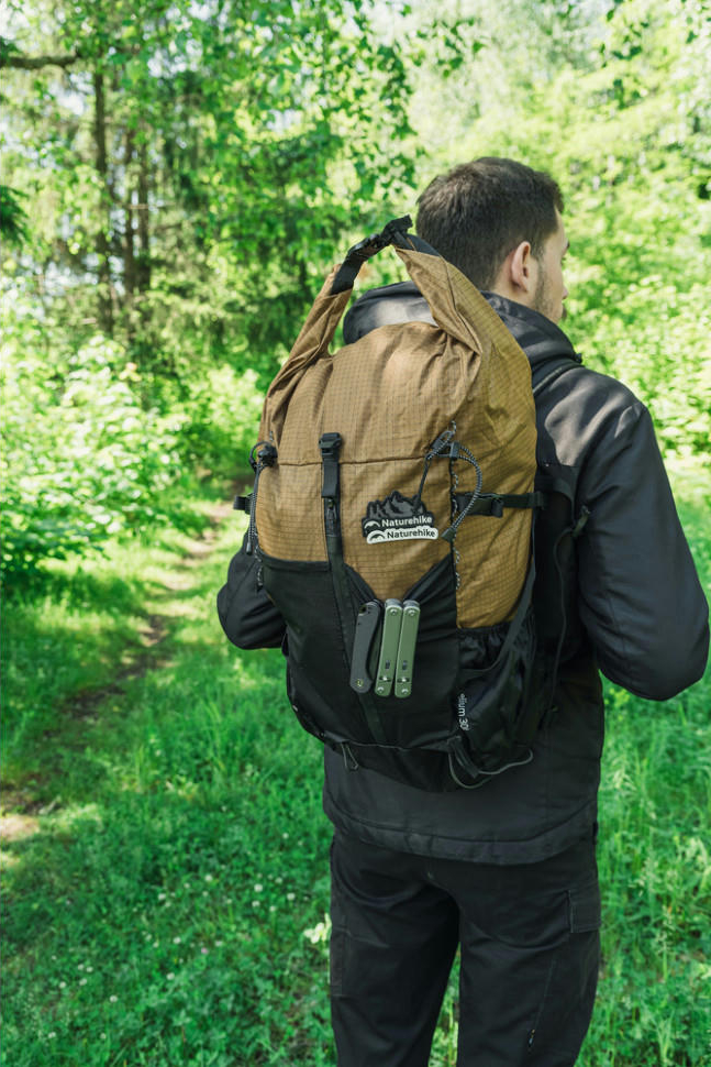 Рюкзак туристичний Naturehike CNK2300016, 30+5 л, коричневийфото9