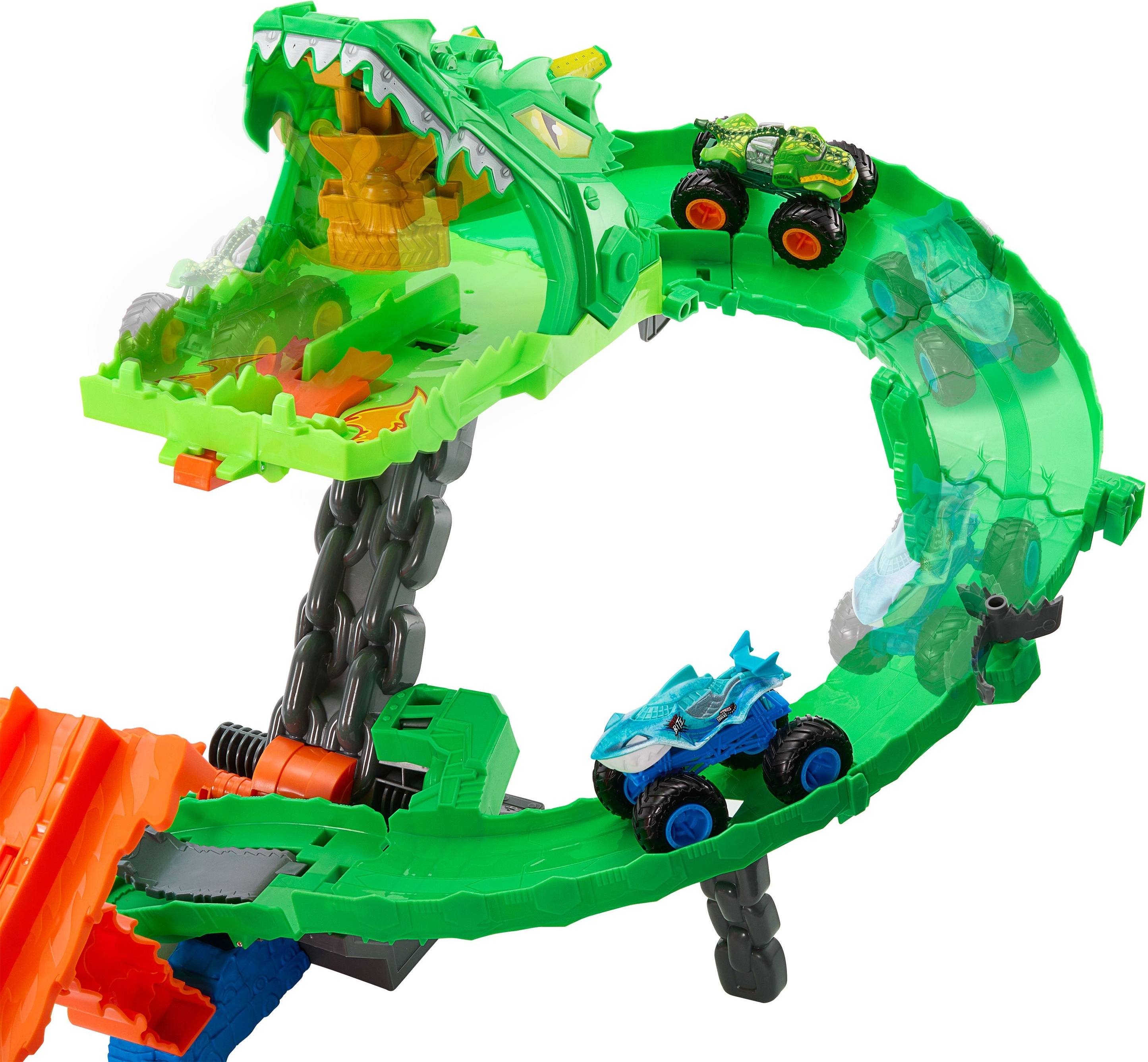 Ігровий набір "Атака вогняного дракона" Monster Trucks Hot Wheels (JFR06)фото4