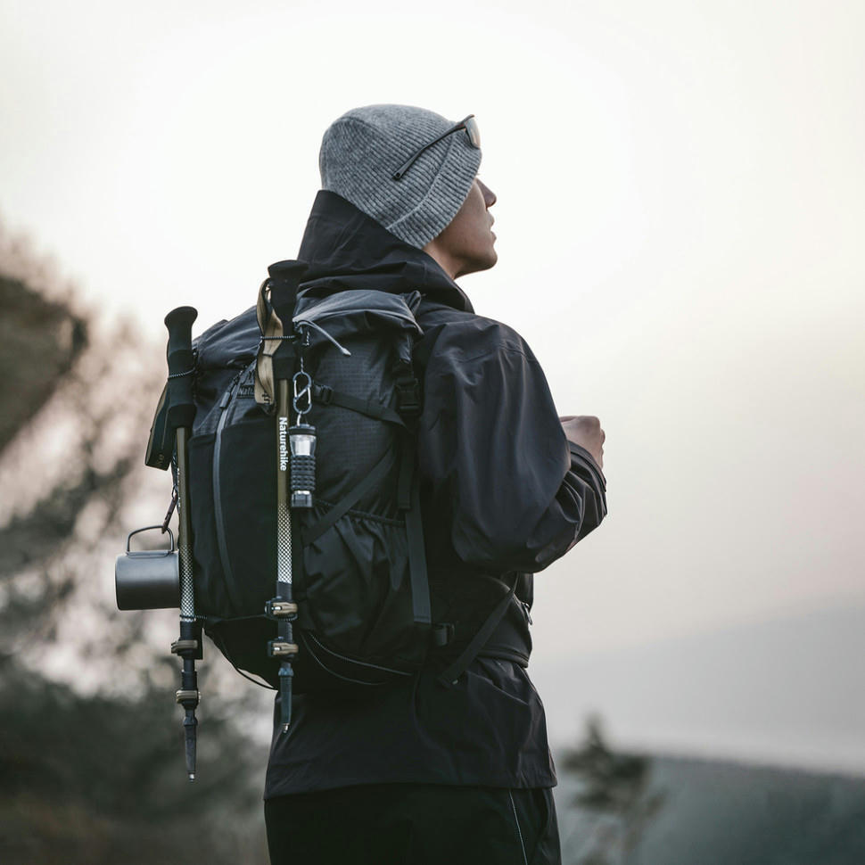 Рюкзак туристичний Naturehike CNK2300016, 30+5 л, чорнийфото3