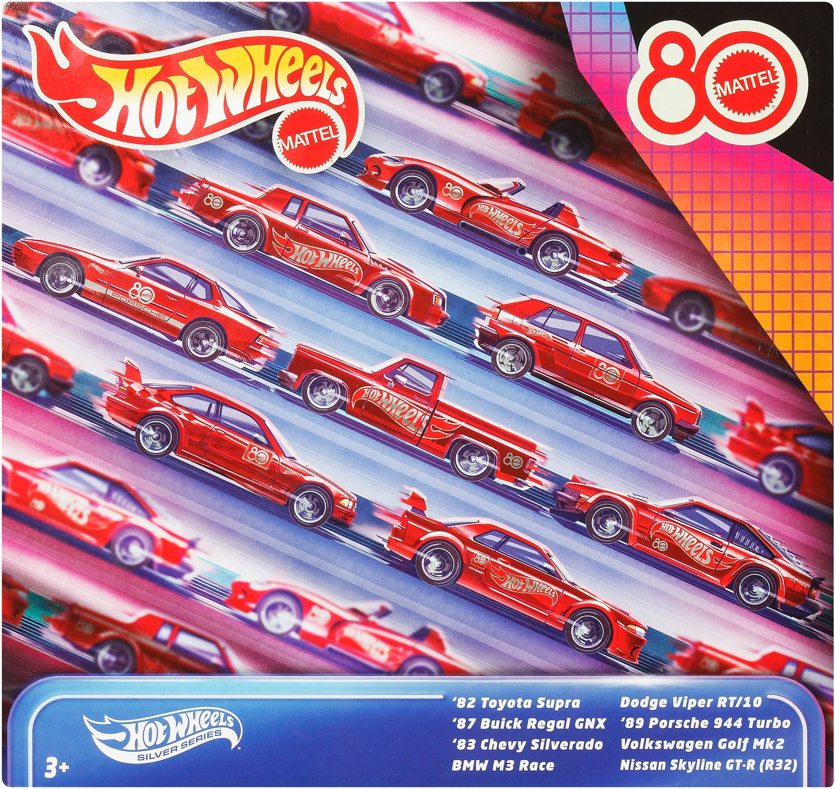 Тематичний набір з 8 машинок "80 років драйву Mattel" Hot Wheels (JGK09)фото11