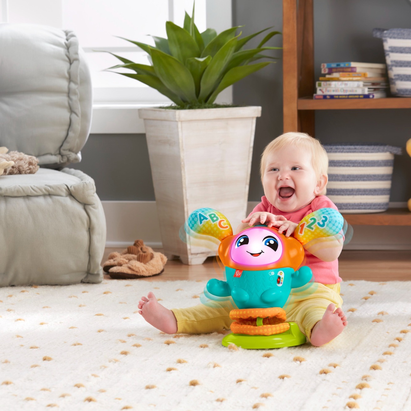 Ді-Джей Стрибунець з технологією Smart Stages (багатомовний) Fisher-Price (JLH74)фото3