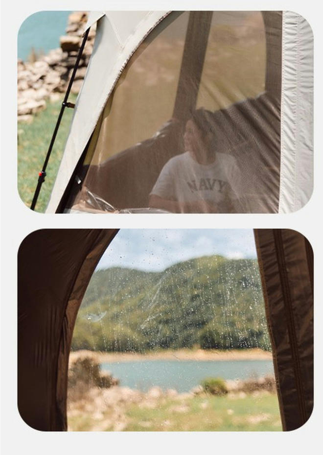 Двері до тенту для кемпінгу Naturehike CNK230WS014 300x210 см бежеві (6976023928499)фото2