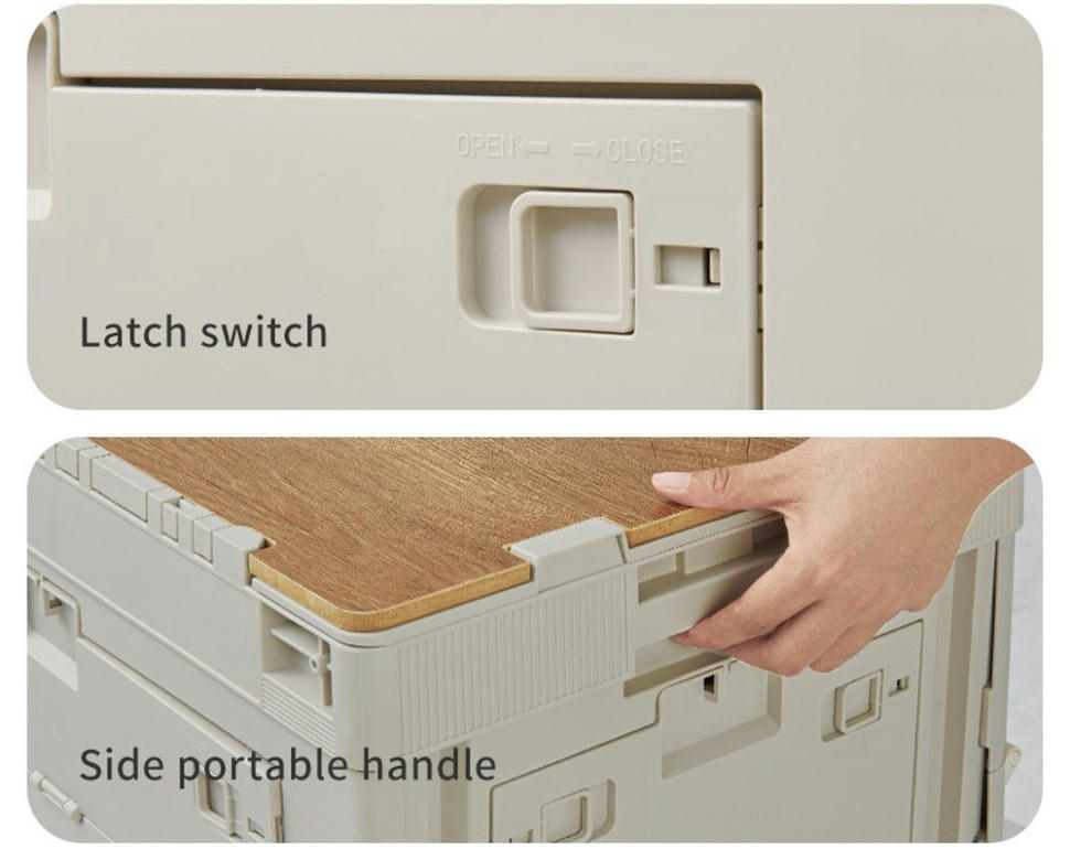 Складаний контейнер Naturehike CNK2450XB020, 23 л, бежево-сірийфото3