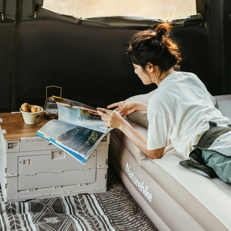 Складаний контейнер Naturehike CNK2450XB020, 23 л, бежево-сірийфото7