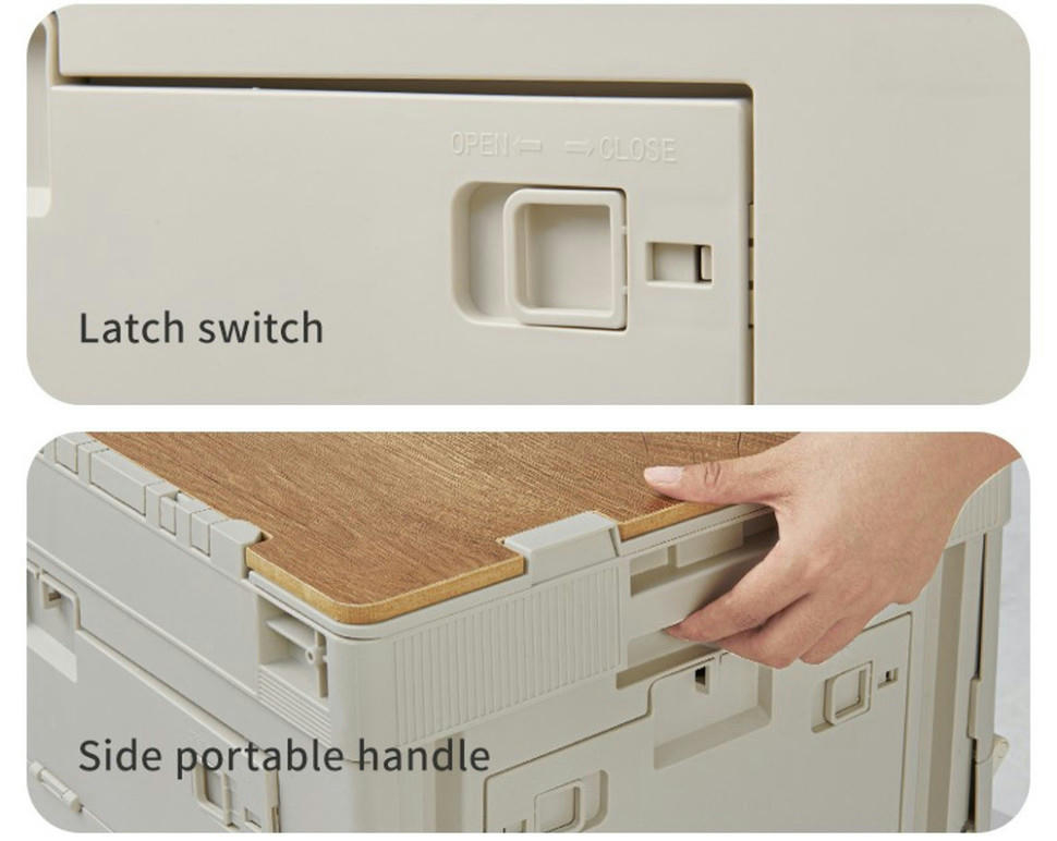 Складаний контейнер Naturehike CNK2450XB020, 52 л, бежево-сірийфото4