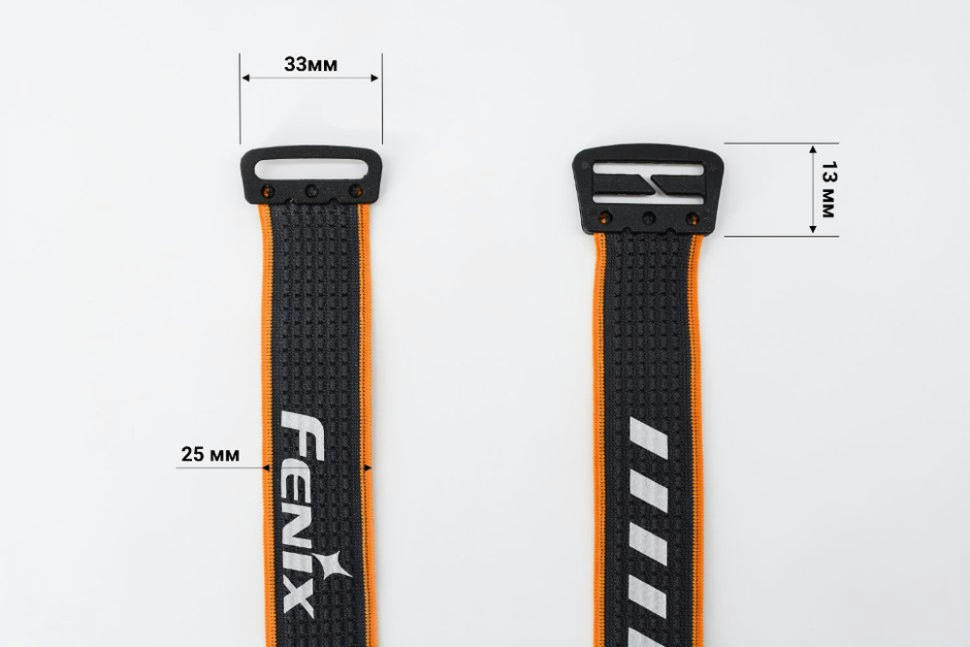 Лента для налобных фонарей Fenix одинарная черно-оранжевая AFH-03 фото 7