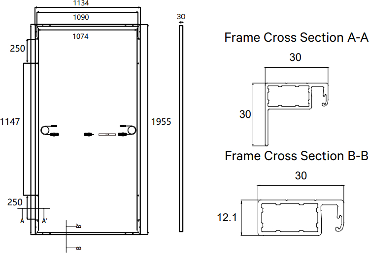 Фотоэлектрическая панель Leapton Solar LP182x182-M-60-NH-500W, Mono (LP182M60-NH-500W/BF-BI) фото 2
