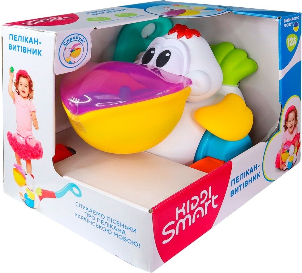 Іграшка-каталка KIDDI SMART – Пелікан-Витівник (українська) (064642)фото7