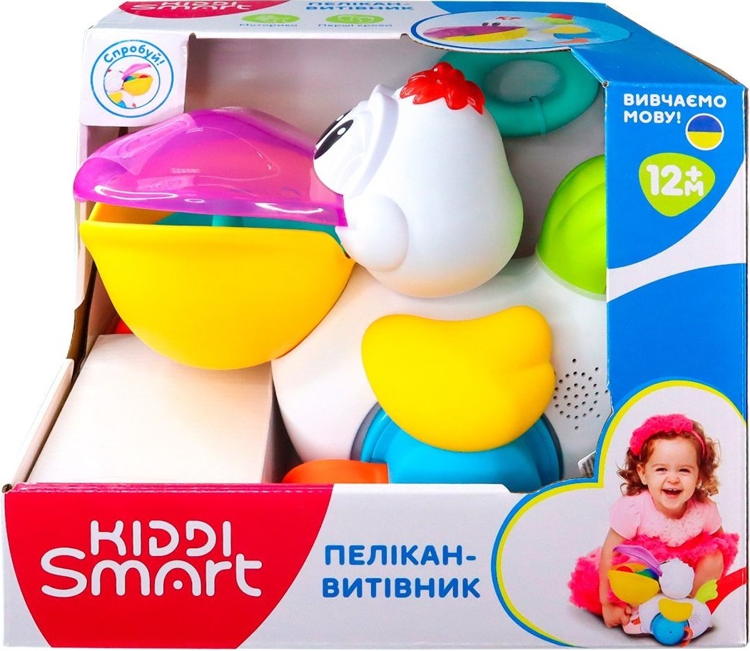 Іграшка-каталка KIDDI SMART – Пелікан-Витівник (українська) (064642)фото6