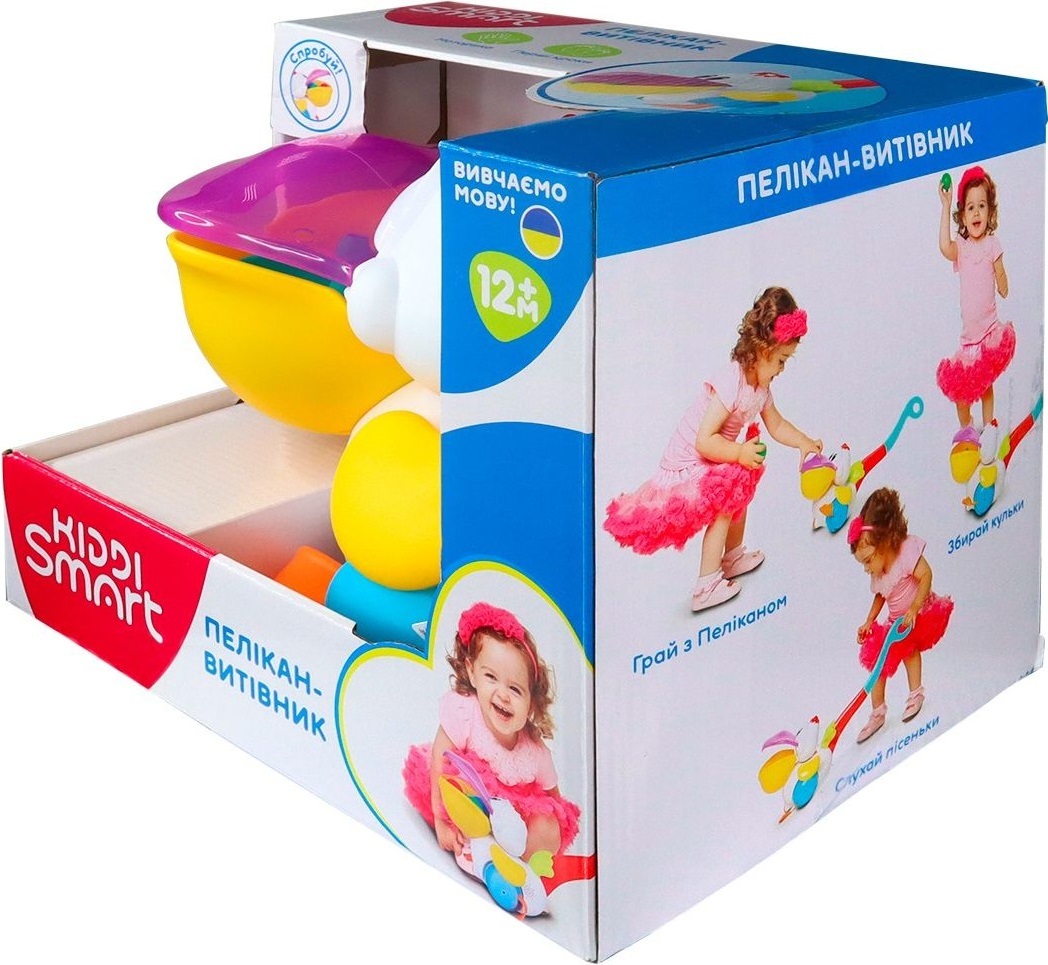 Іграшка-каталка KIDDI SMART – Пелікан-Витівник (українська) (064642)фото8