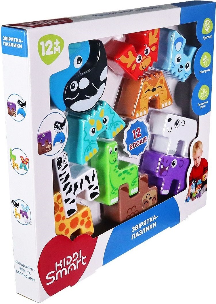 Учебный игровой набор KIDDI SMART – Зверушки-пазлики (4562-KS) фото 