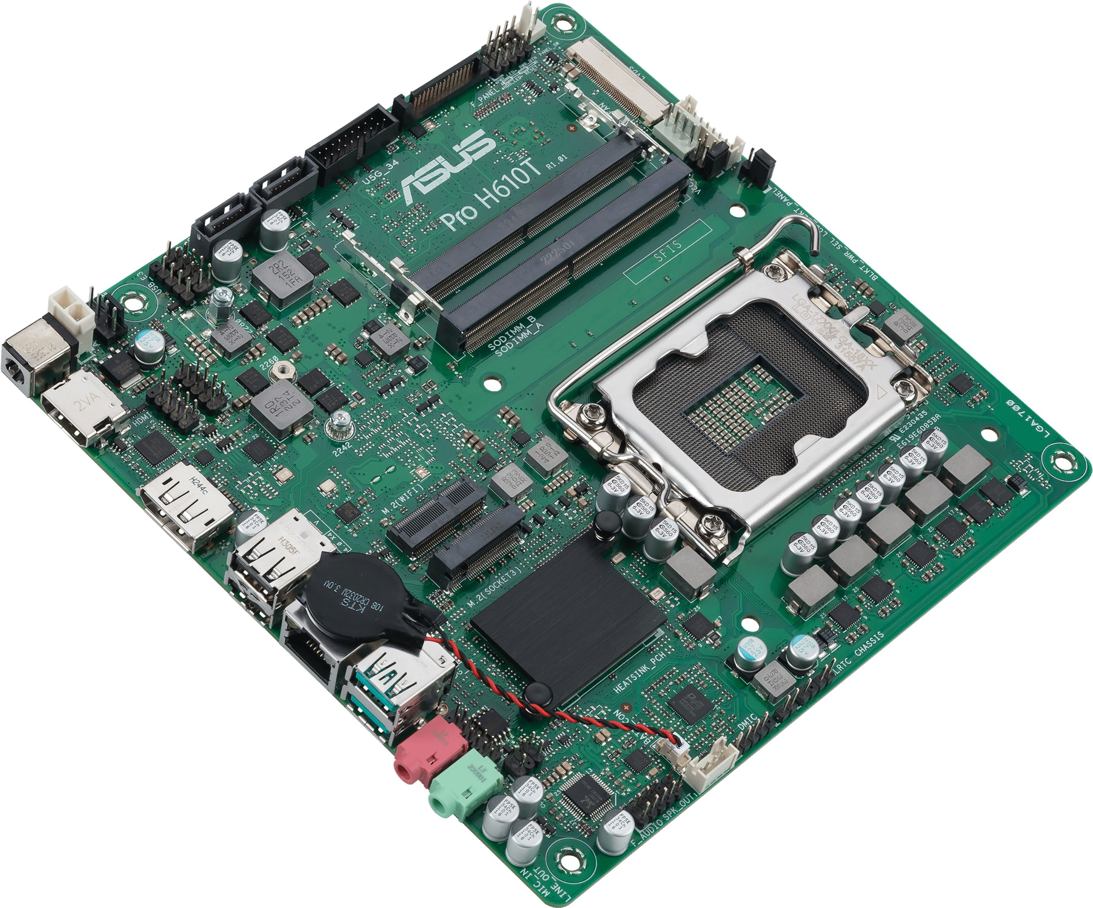 Материнcька плата ASUS PRO H610T-CSM (90MB1G60-M0EAYC)фото