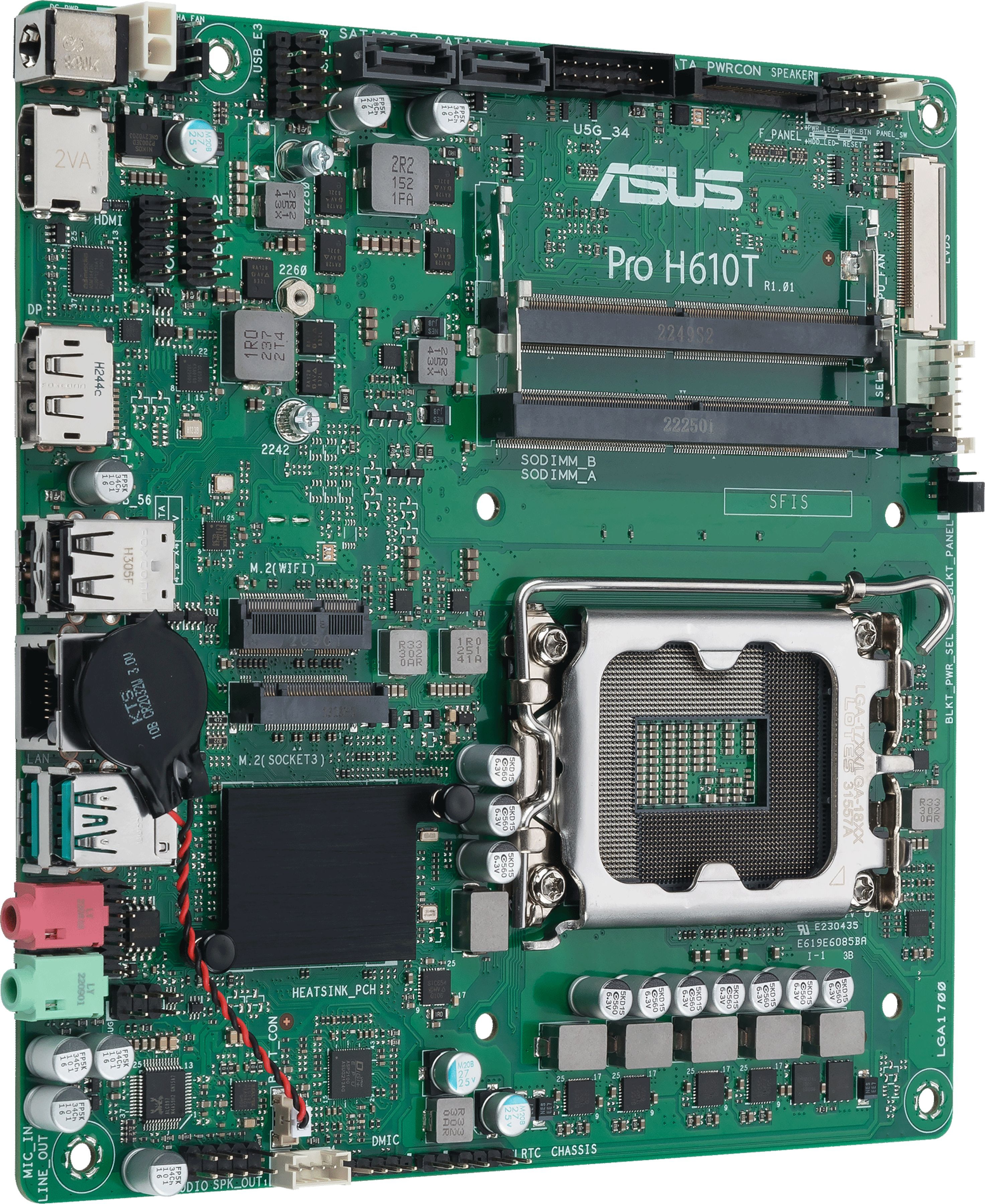 Материнcька плата ASUS PRO H610T-CSM (90MB1G60-M0EAYC)фото