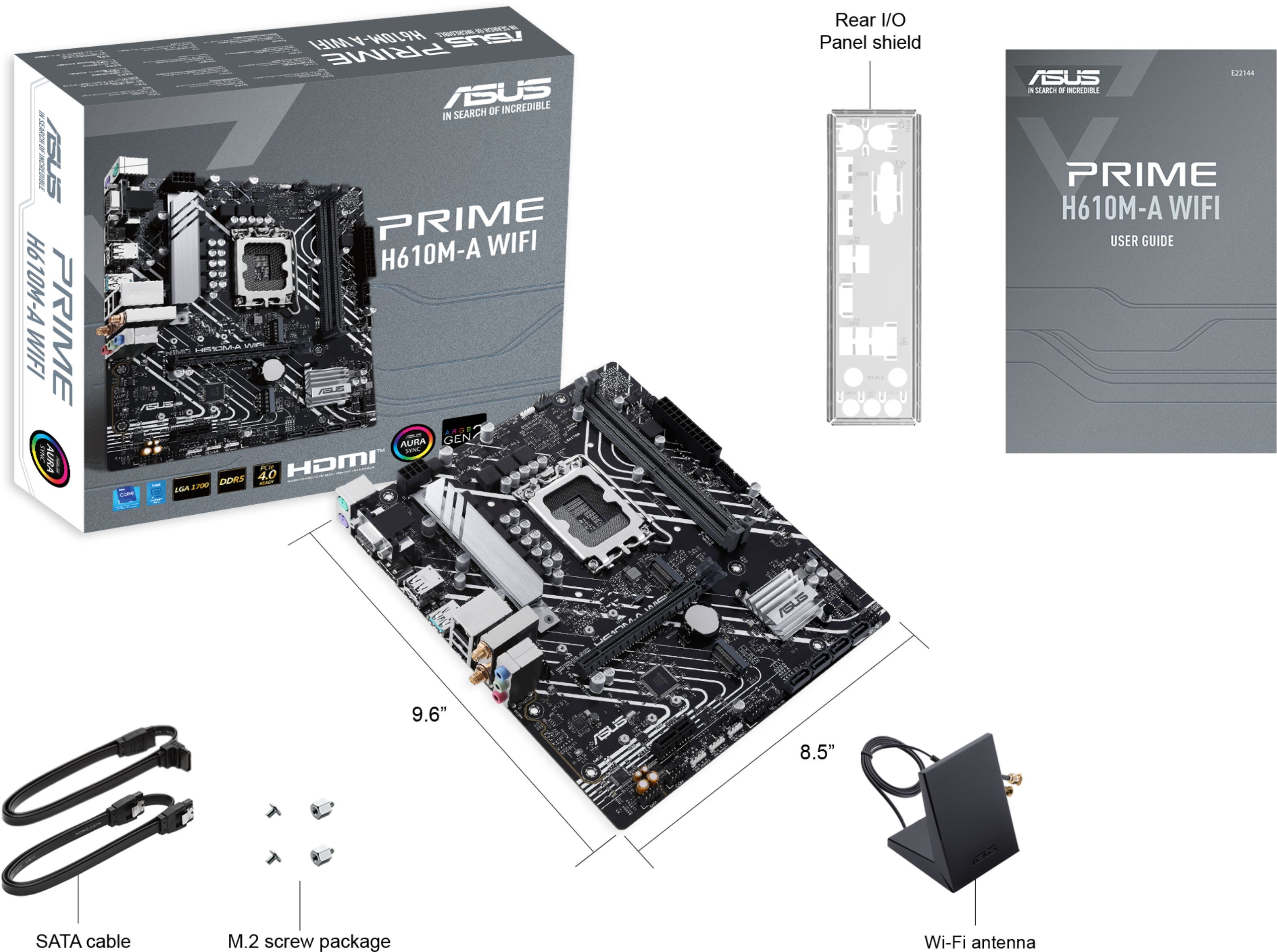Материнcкая плата ASUS PRIME H610M-A WIFI (90MB1G00-M0EAY0) фото 7
