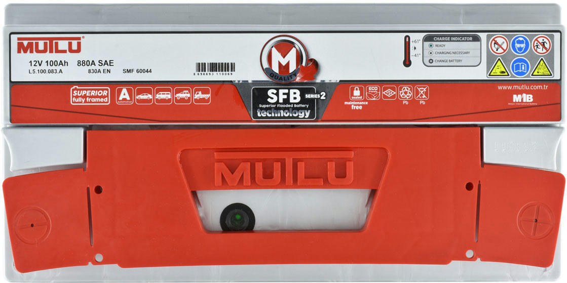 Акумулятор MUTLU 6СТ-100 (0) SFB L5.100.083.Aфото3