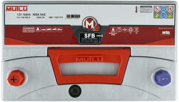 Акумулятор MUTLU 6СТ-100 (1) Asia SFB D31.100.085.D фото 3