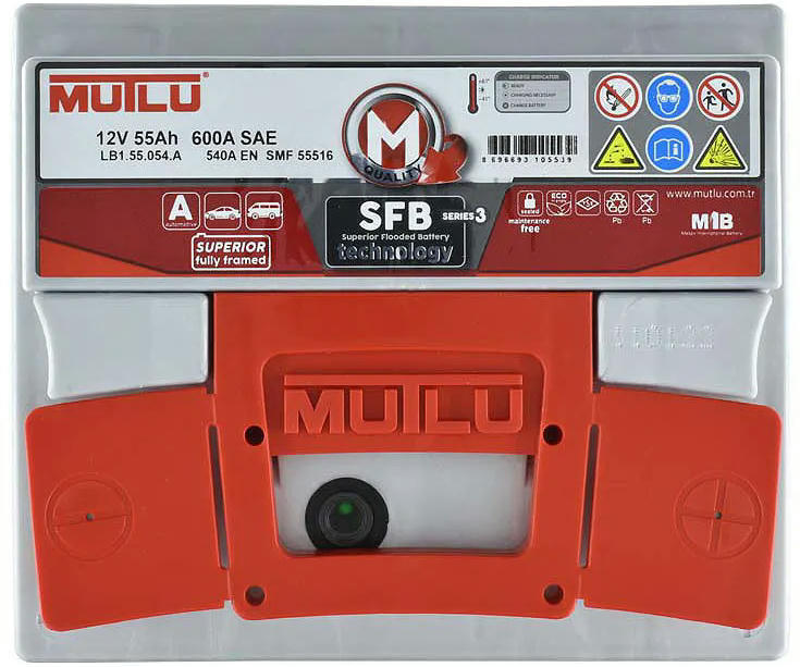 Акумулятор MUTLU 6СТ-55 (0) SFB LB1.55.054.Aфото3