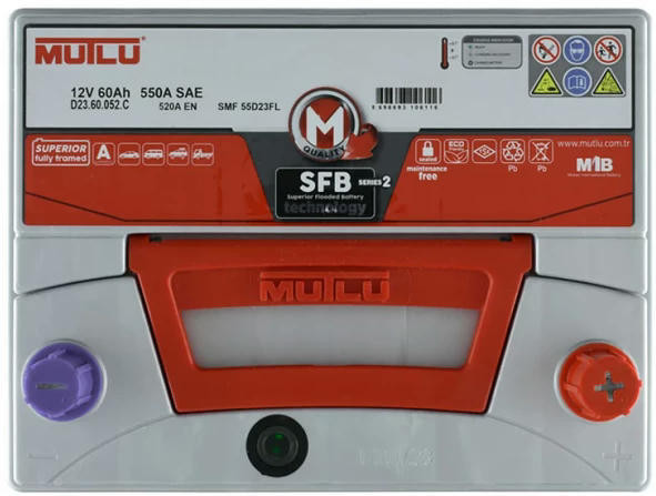 Акумулятор MUTLU 6СТ-60 (0) Asia SFB D23.60.052.C фото 3