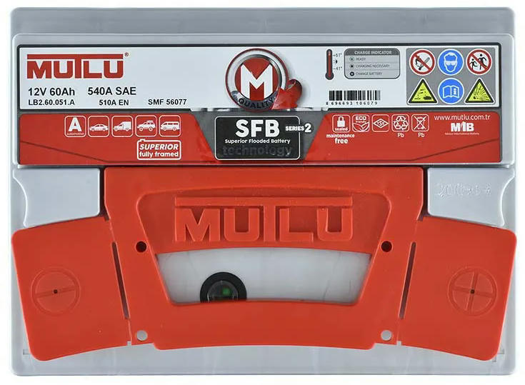 Акумулятор MUTLU 6СТ-60 (0) SFB LB2.60.051.Aфото3
