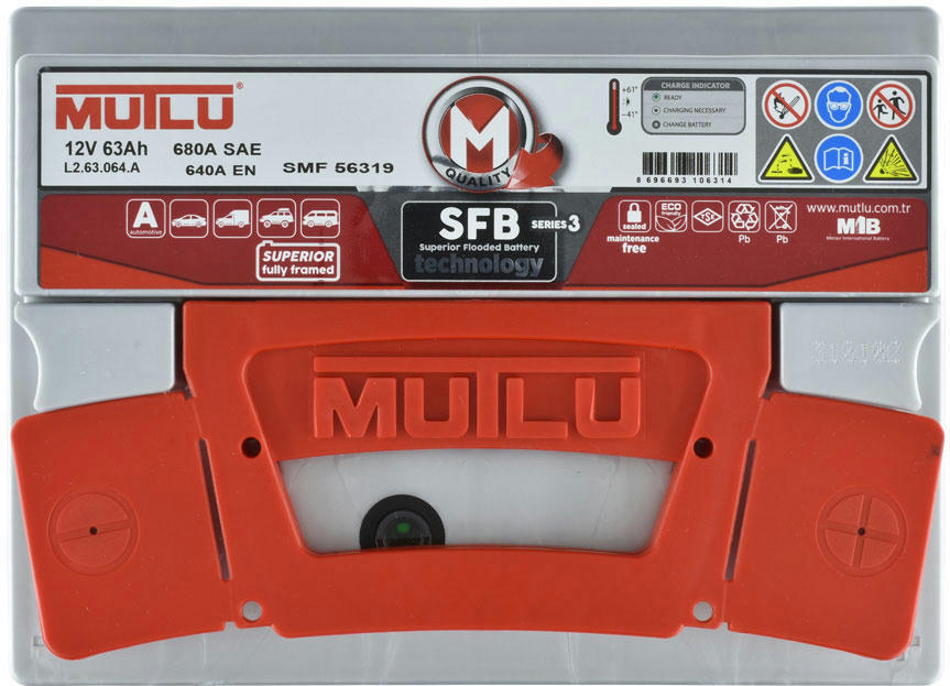 Акумулятор MUTLU 6СТ-63 (0) SFB L2.63.064.Aфото3