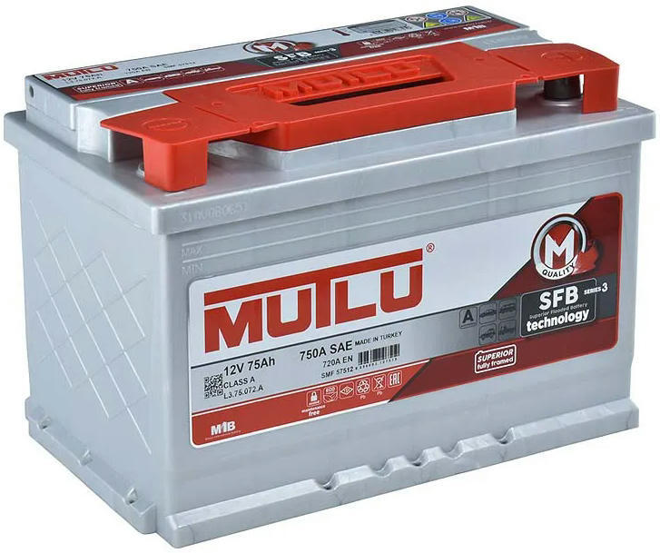 Акумулятор MUTLU 6СТ-75 (0) SFB L3.75.072.Aфото2