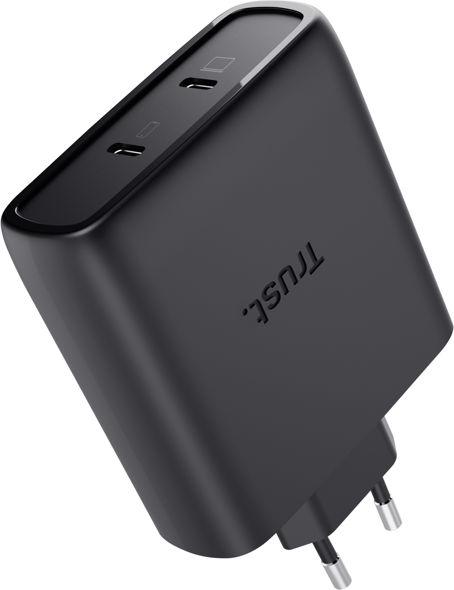 Мережевий зарядний пристрій Trust Maxo 100W GaN 2xUSB-C PD/PPS Black (25527_TRUST)фото4