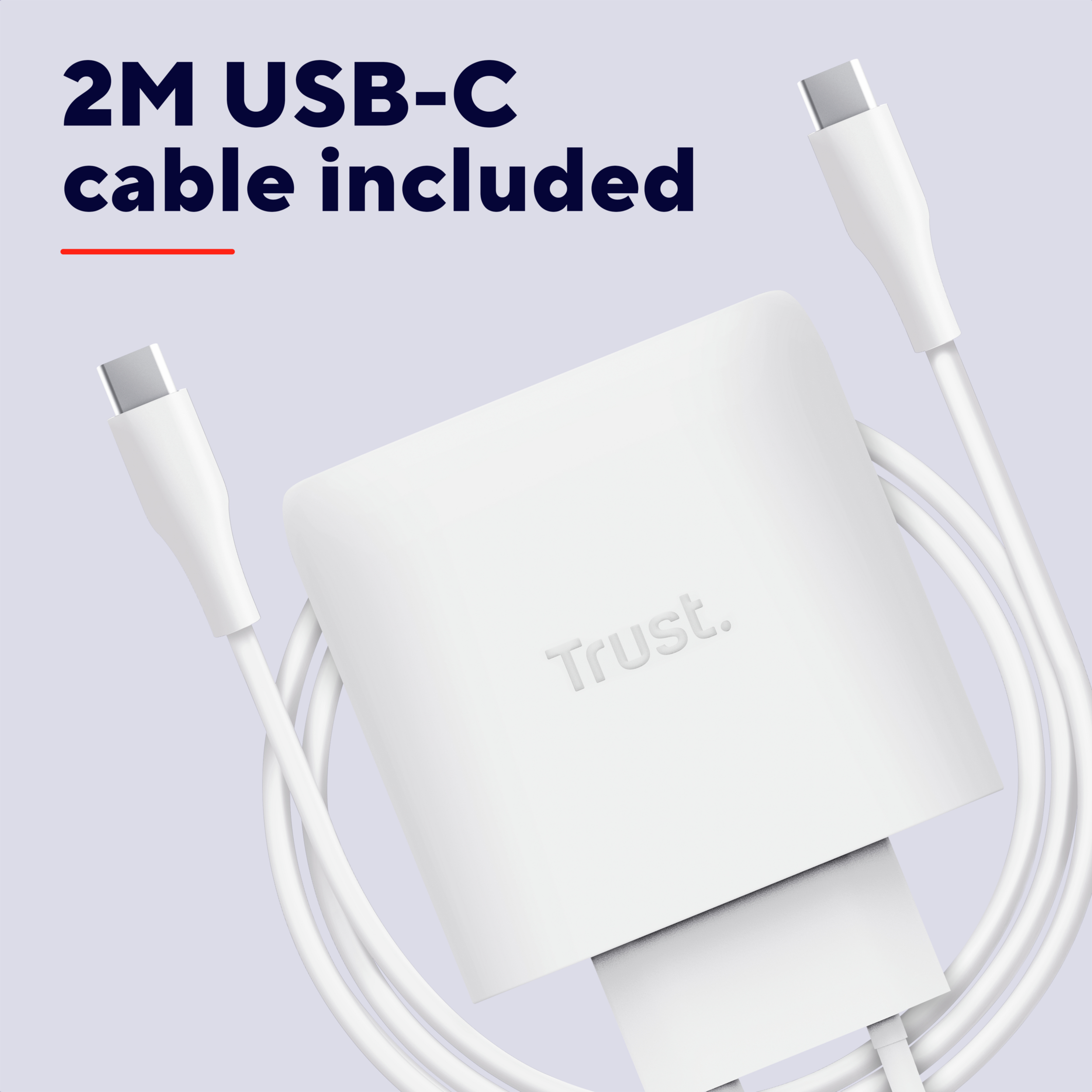 Мережевий зарядний пристрій Trust Maxo 65W GaN USB-C PD/PPS White (25524_TRUST)фото13