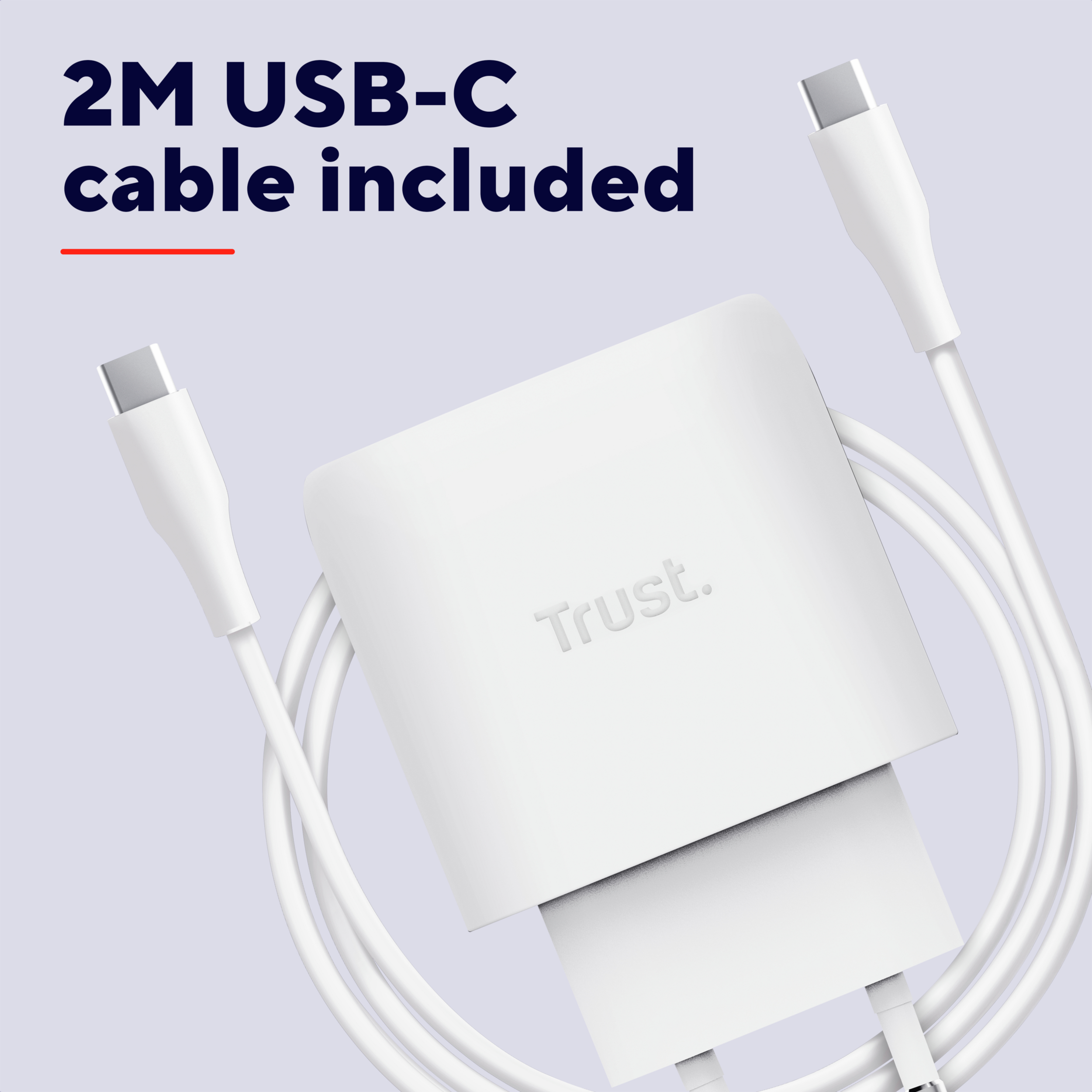 Сетевое зарядное устройство Trust Maxo 45W GaN USB-C PD/PPS White (25522_TRUST) фото 12