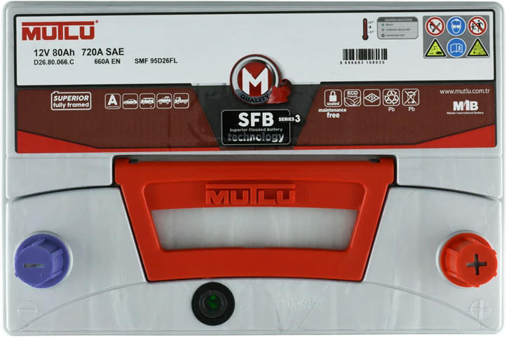 Акумулятор MUTLU 6СТ-80 (0) Asia SFB D26.80.066.C фото 3