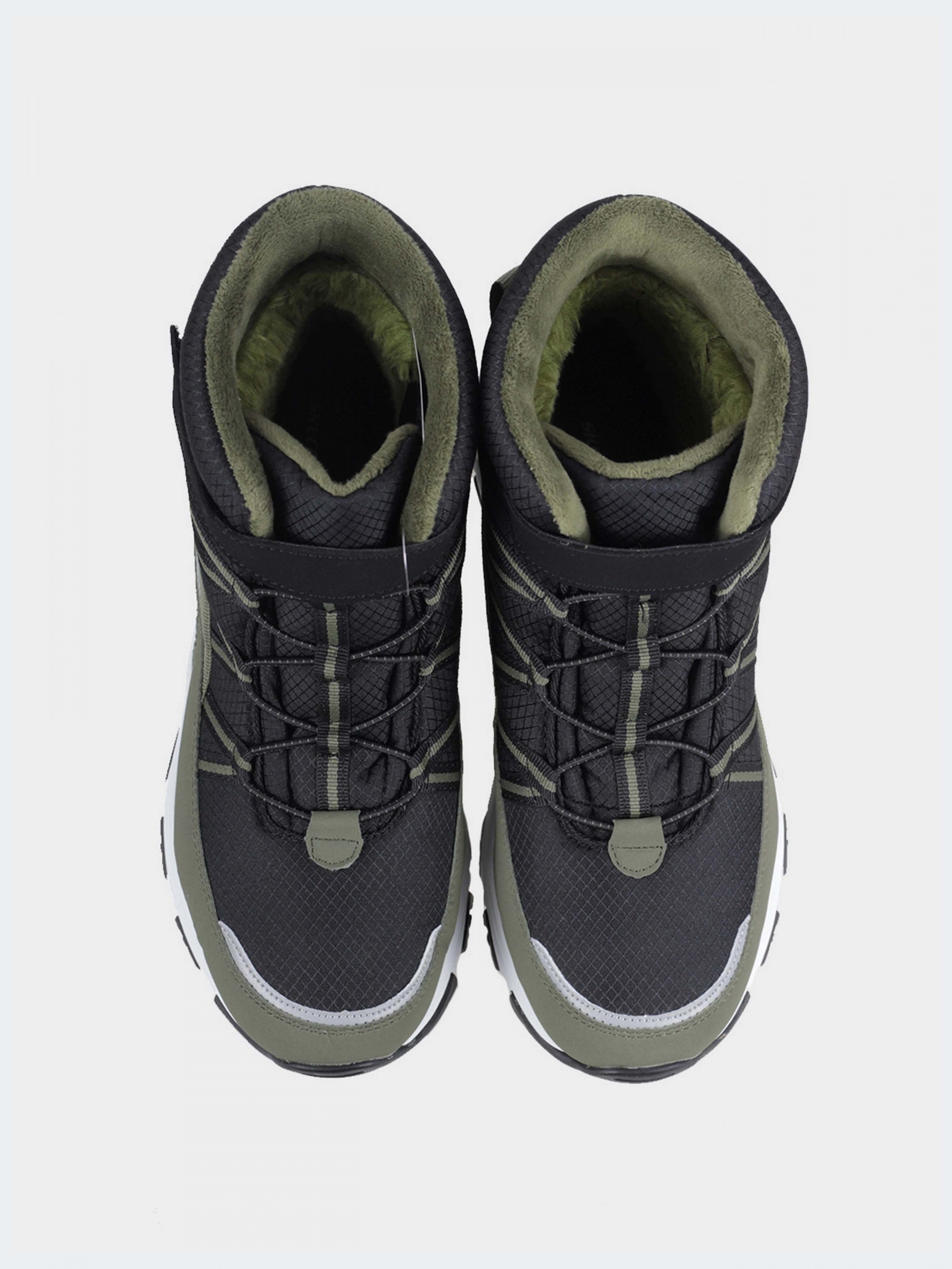 Ботинки подростковые для мальчика Skechers D'Lites 660092L BKOL 31 (13.5 US) серые фото 