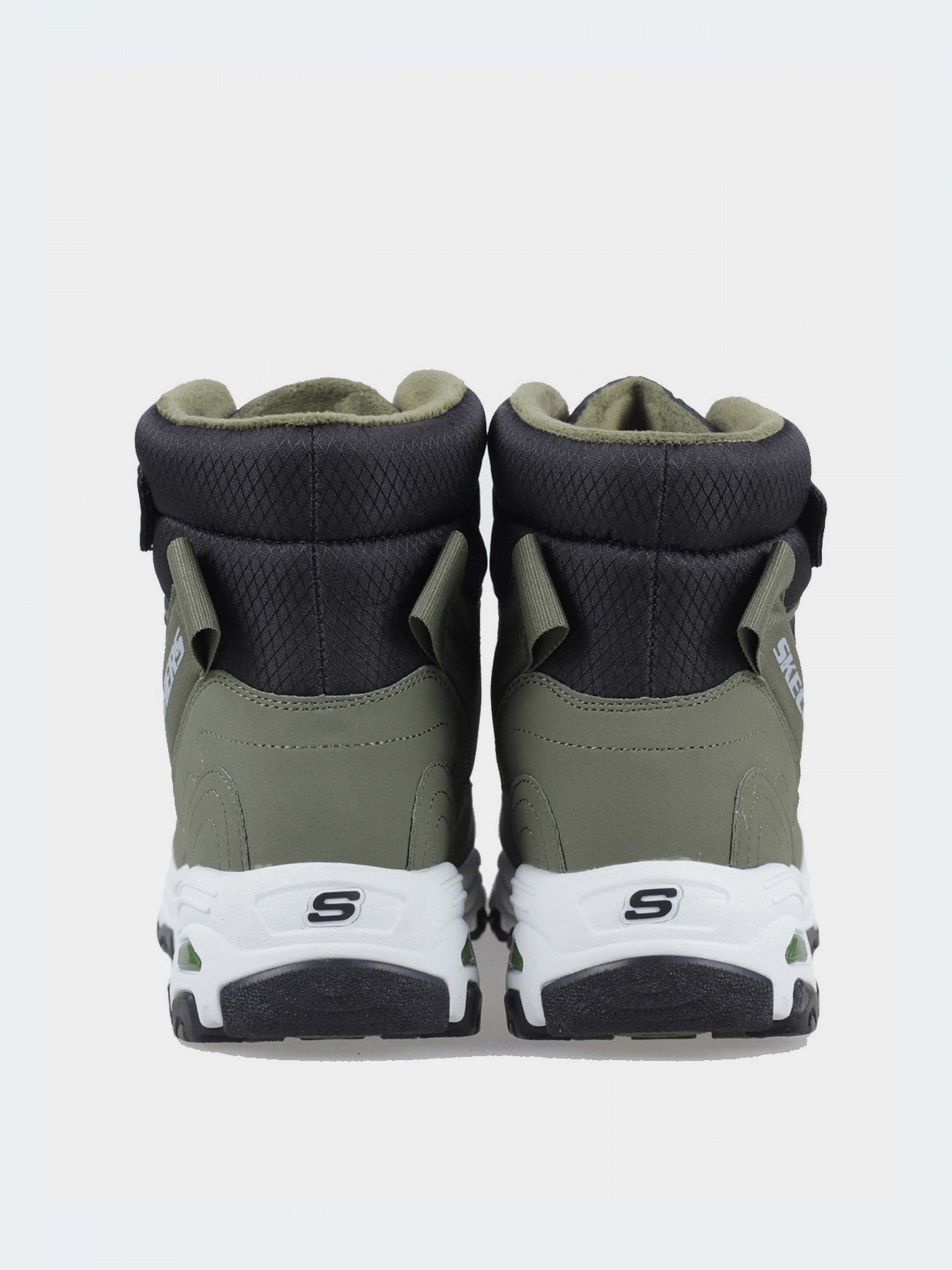 Ботинки подростковые для мальчика Skechers D'Lites 660092L BKOL 31 (13.5 US) серые фото 