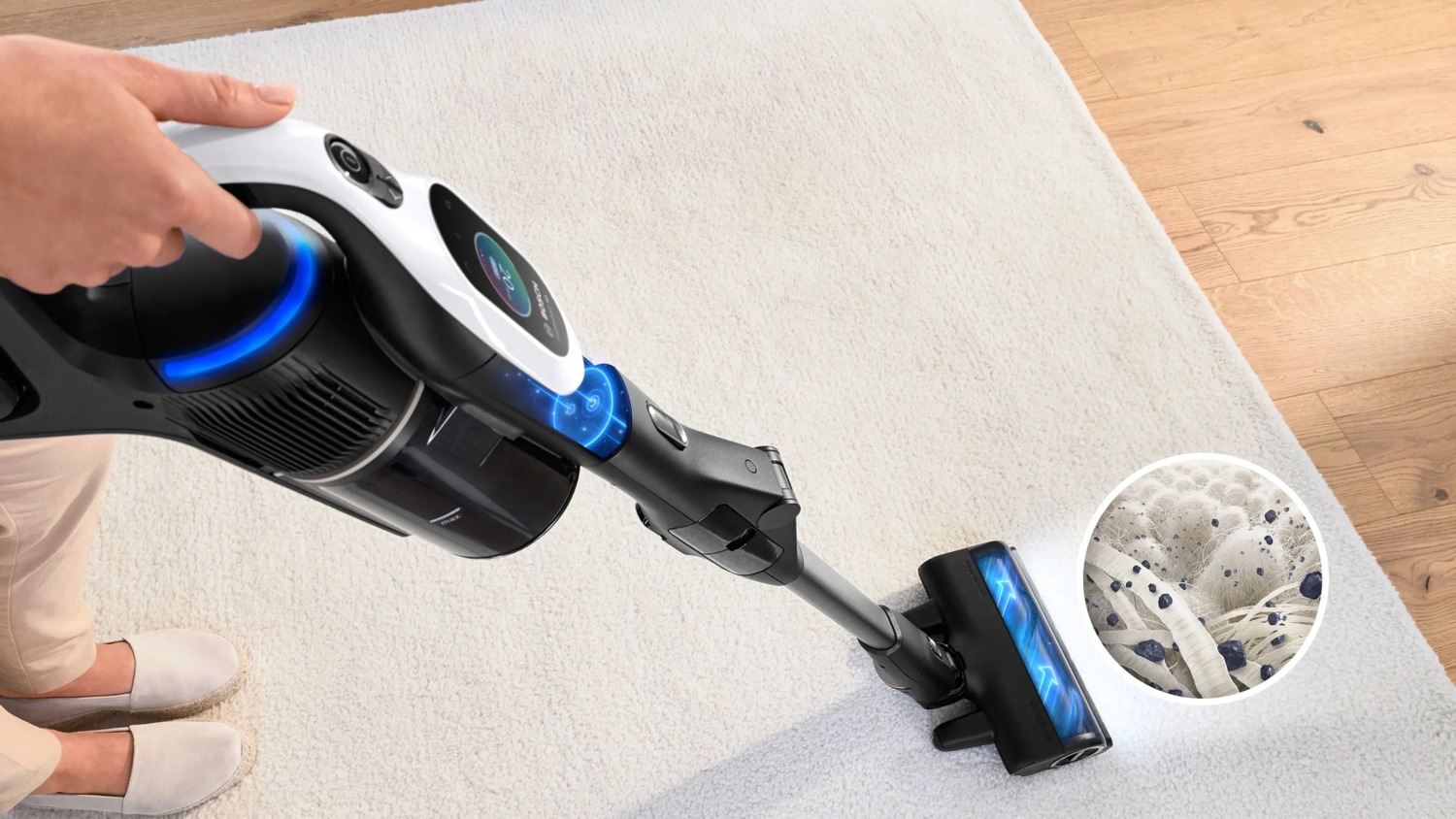 Акумуляторний пилосос Bosch BCS1041WACфото