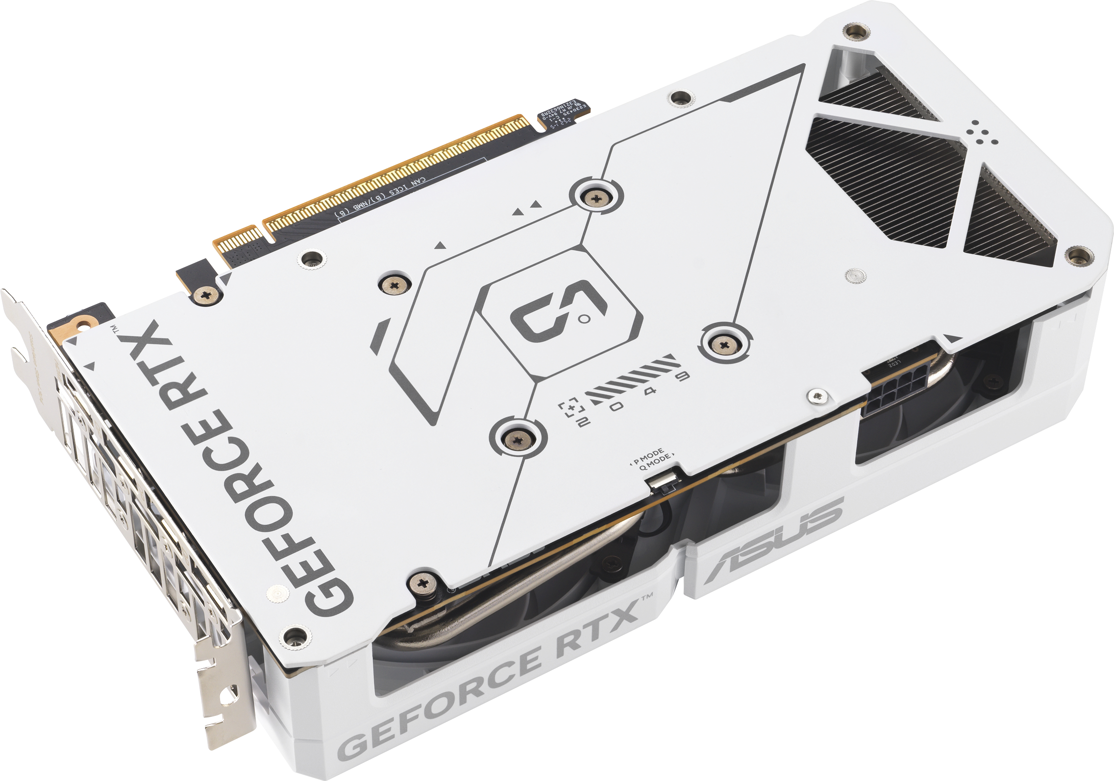 Відеокарта ASUS GeForce RTX 5060 8GB GDDR7 OC DUAL-RTX5060-O8G-WHITE (90YV0N15-M0NA00)фото11