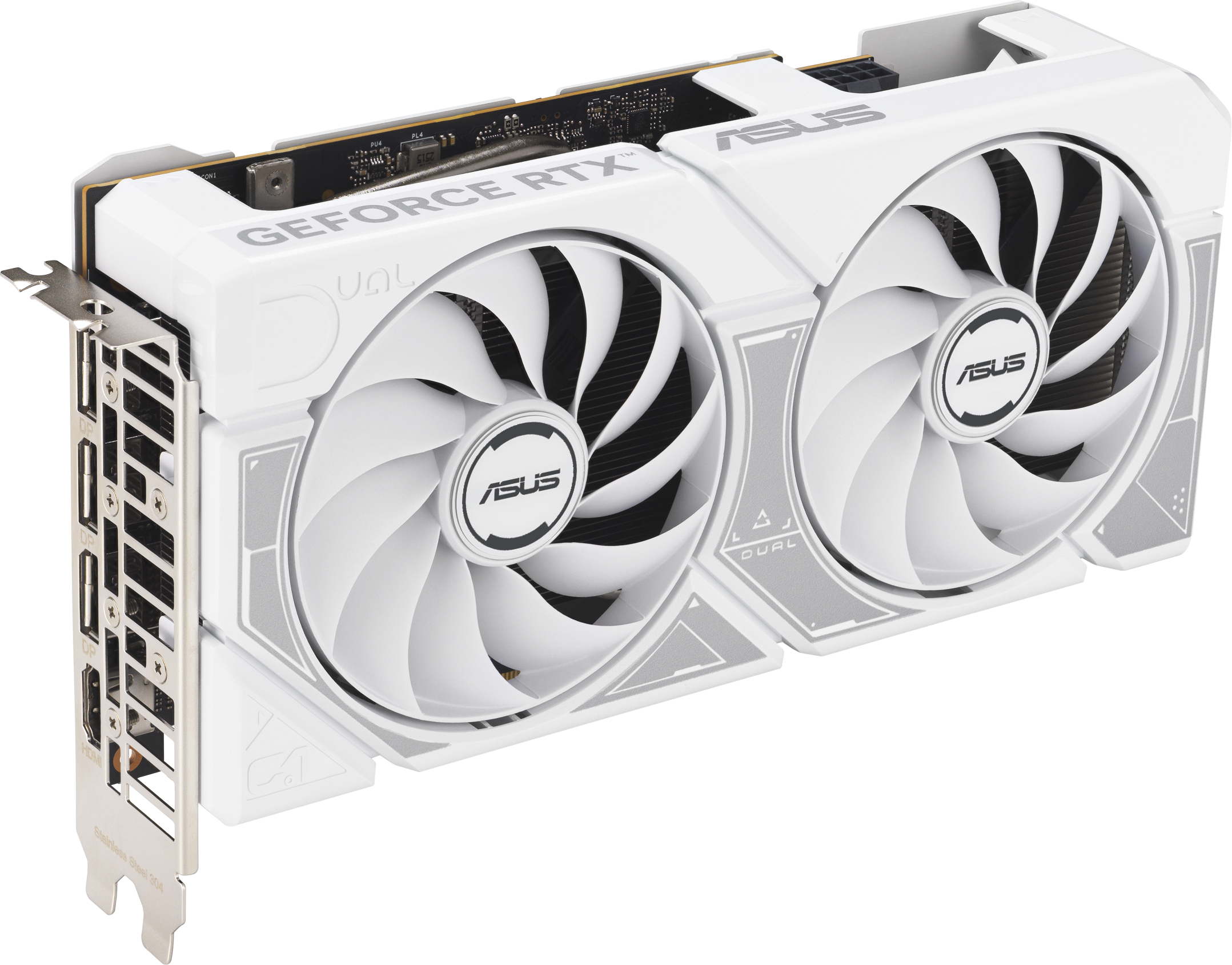 Відеокарта ASUS GeForce RTX 5060 8GB GDDR7 OC DUAL-RTX5060-O8G-WHITE (90YV0N15-M0NA00)фото4