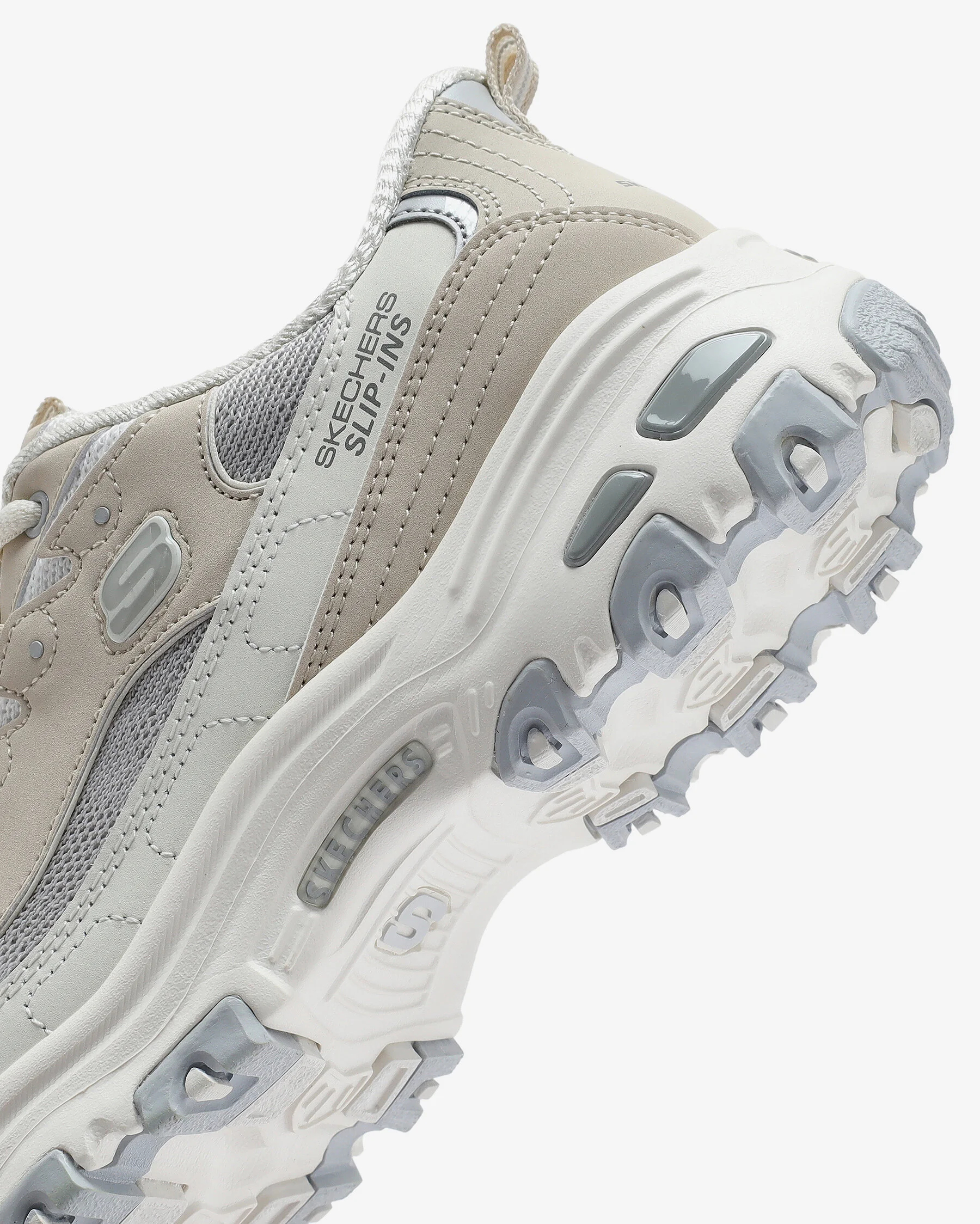 Кросівки жіночі Skechers Slip-Ins: D'lites - Smooth Nostalgia 150537 NTGY 35 (5 US) бежевіфото