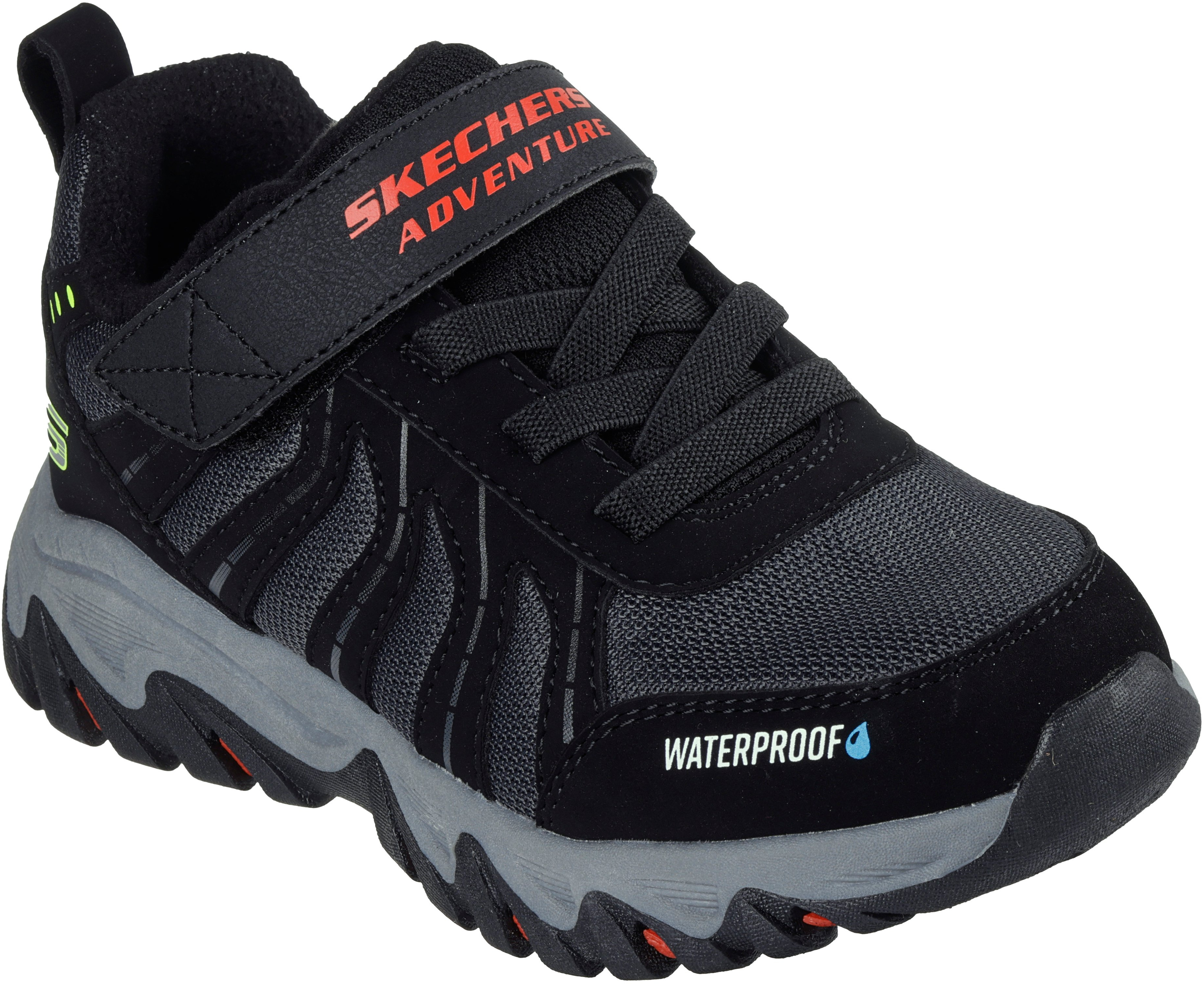 Кроссовки подростковые для мальчика Skechers Rugged 406411L BKRD 32 (1 US) черные фото 3