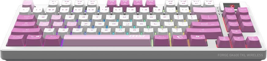 Ігрова клавіатура MSI FORGE GK600 TKL WIRELESS VIOLET Ukr (S11-43UAQ01-HH9)фото