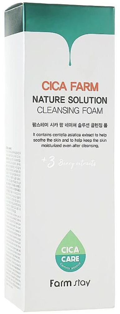 Пінка для обличчя Farmstay Cica Farm Nature Solution Foam Cleanser 180 млфото