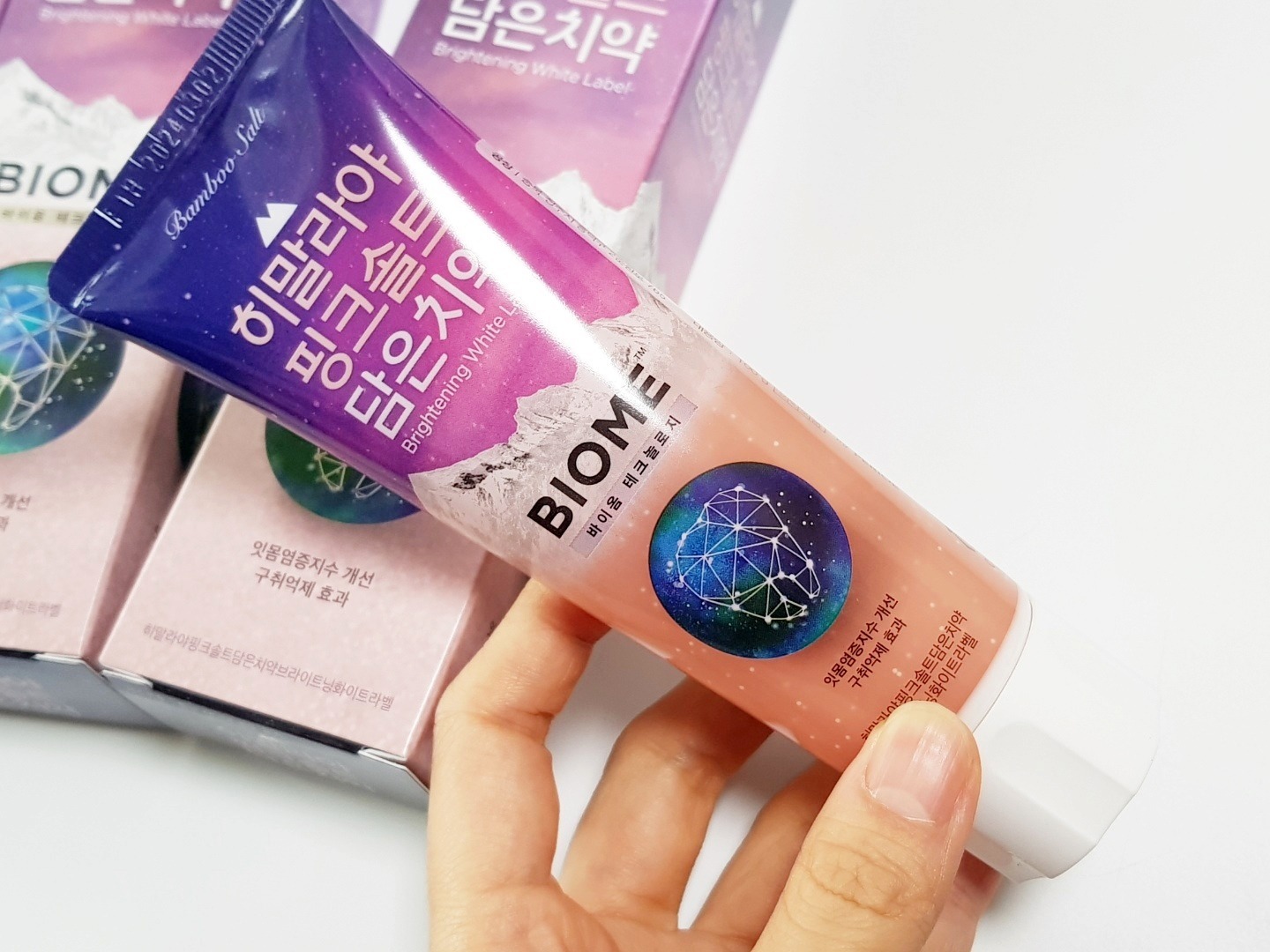 Зубная паста LG Bamboosalt Pinksalt мята Byom 100 г фото 4