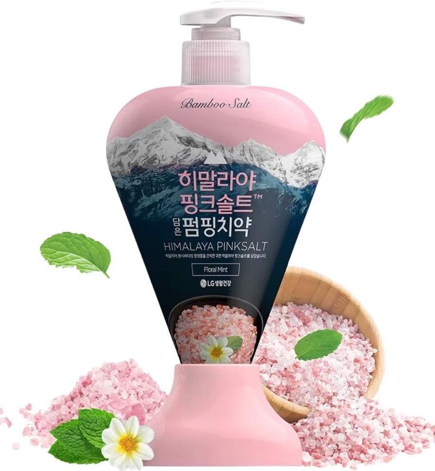 Зубная паста LG Pink Salt 46cm Pumping Floral 285 г фото 2