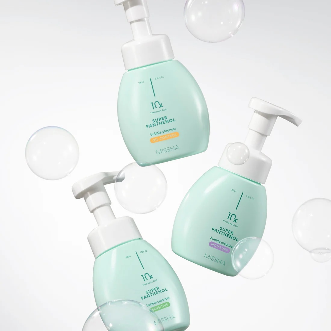 Пінка з пантенолом Missha Super Panthenol Bubble Sensitive 200 млфото3